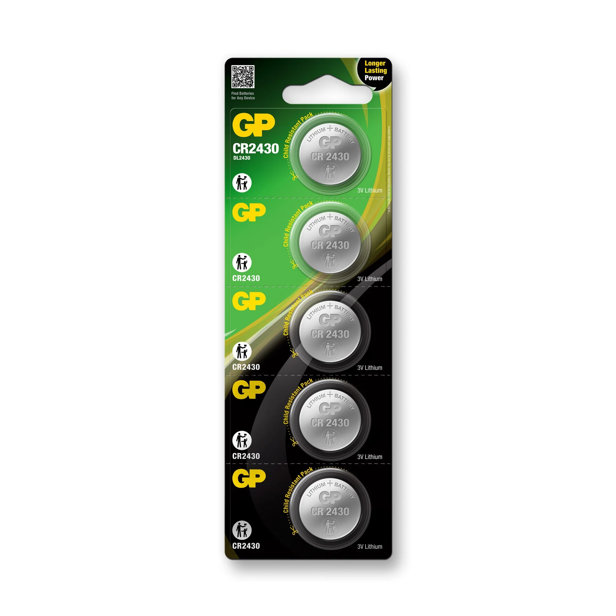 GP Lithium Coin Batteries CR2430 - Image 2