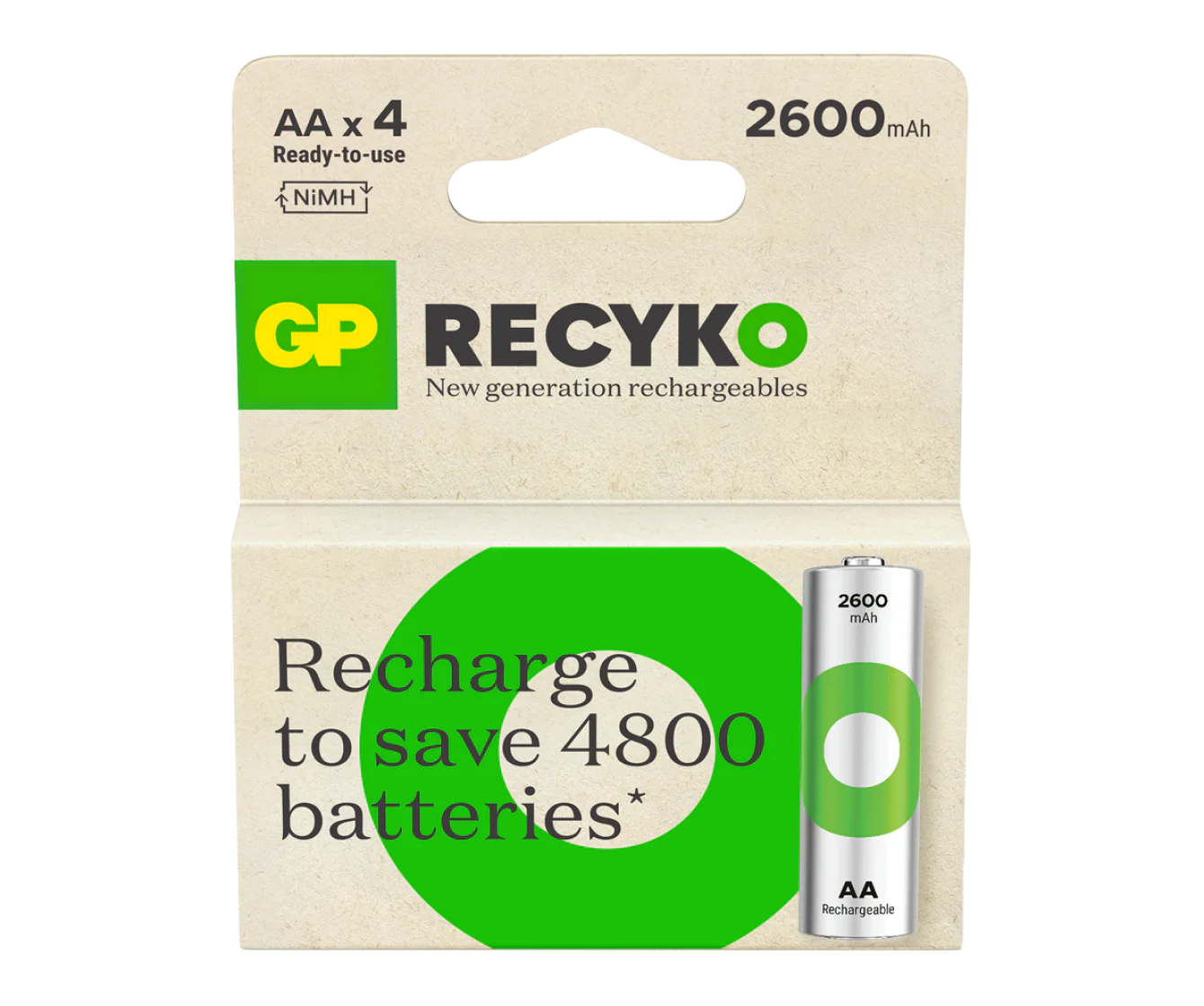 GP Recyko AA Rechargeable Batteries - Image 3